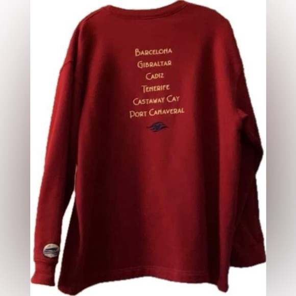DISNEY CRUISE LINE TRANSATLANTIC UNISEX EMBROIDERED SWEATSHIRT - Picture 1 of 12